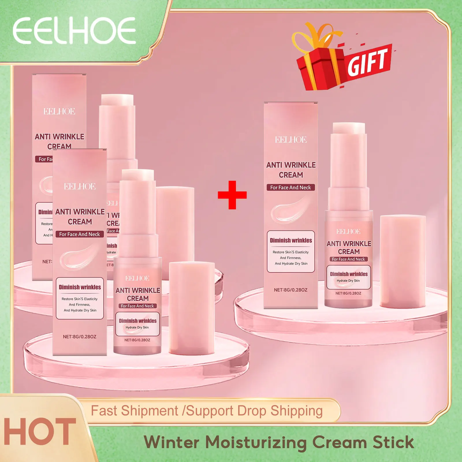 

Eelhoe Facial Moisturizing Cream Stick Anti Dryness Deep Hydration Lock Gentle Nourishing Seasonal Transition Face Repair Balms