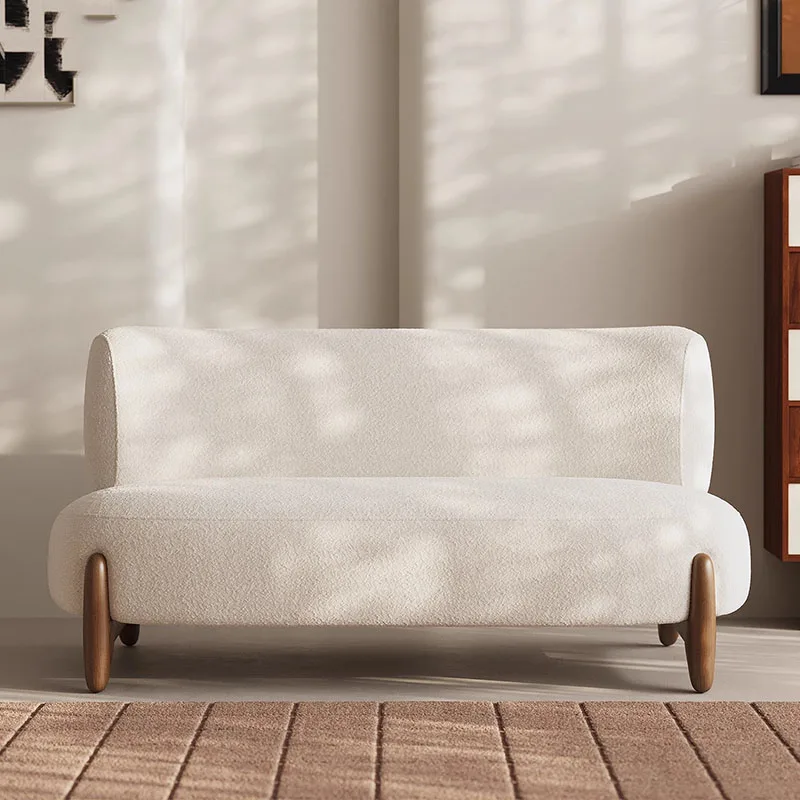 

Velvet Replica Outdoor Sofa Individual White Floor Room Decor Outdoor Sofa Hallway Single Sillon Cama Lounge Suite Furniture