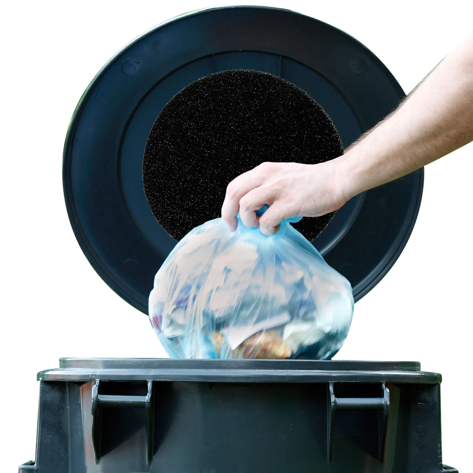 

8pcs Compost Bin Filter Cotton Kitchen Trash Can Odor Remover Square Round Replacement Pads Home Office Supplies