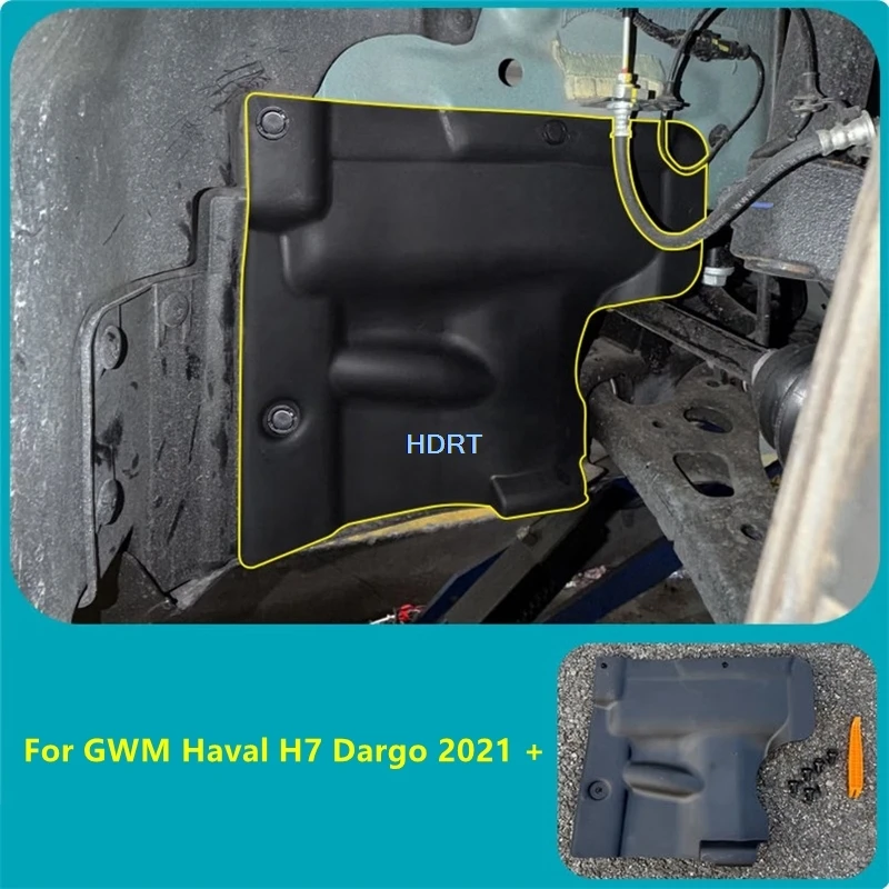 

For GWM Haval H7 Dargo X 2021 + Car Style Front Wheel Engine Compartment Mud Flap Plate Splash Fender Mudguard Cover Accessories