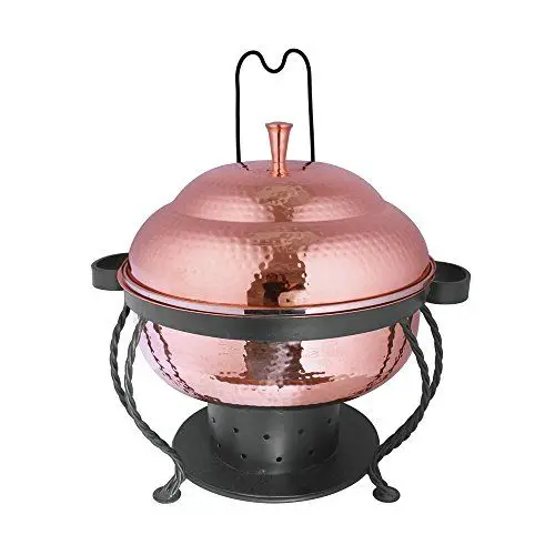 لسخانات الطعام وصواني الخدمة، مع أغطية مصنوعة بشكل جميل وحوامل على الطراز القديم #5