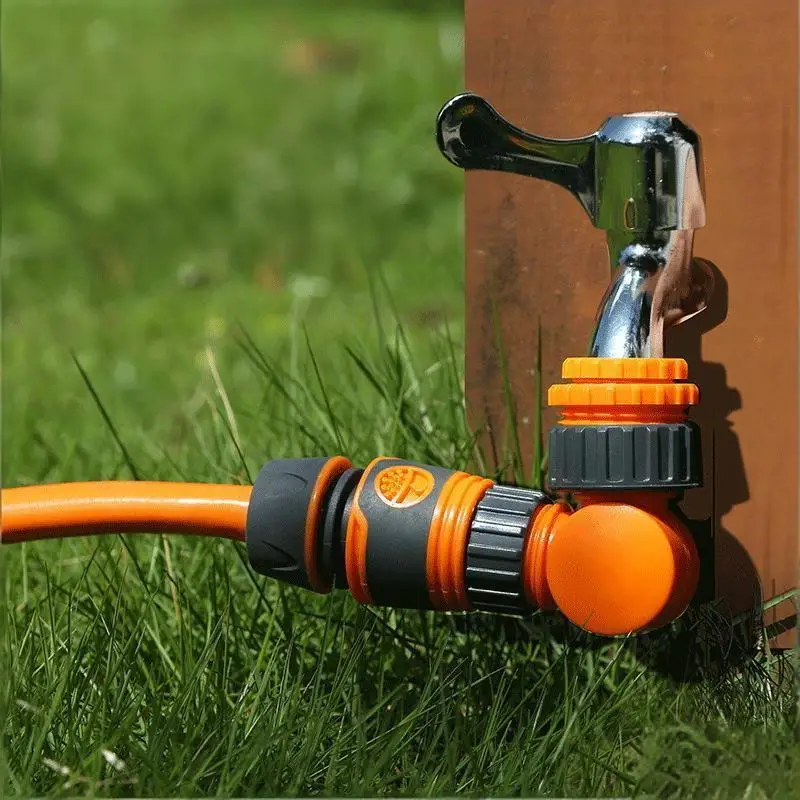 180° rotating Garden Hose Faucet Adapter For 1/2 Inch Hose Reel Cart Plastic Click-lock Quick Connector For Garden Irrigation