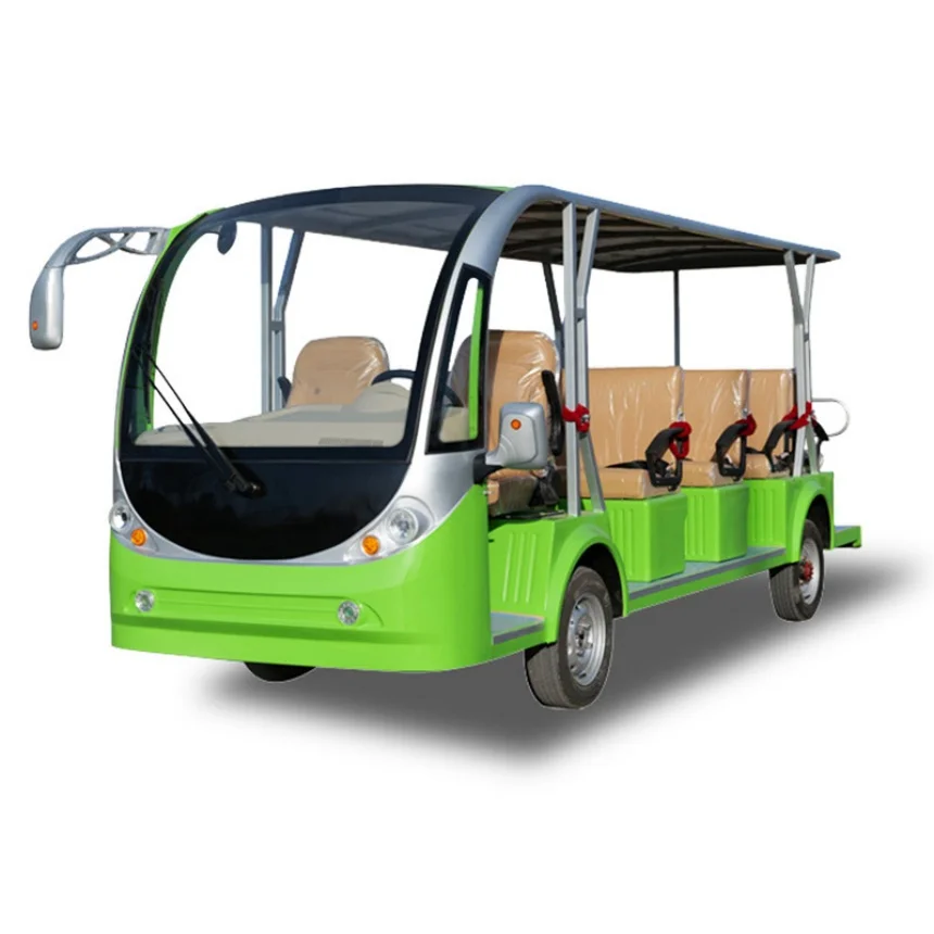 

ODM Customized 14/11/17 Seats Sightseeing Electric Car Lithium Battery Powered Beach Resort Electric Self-propelled Car