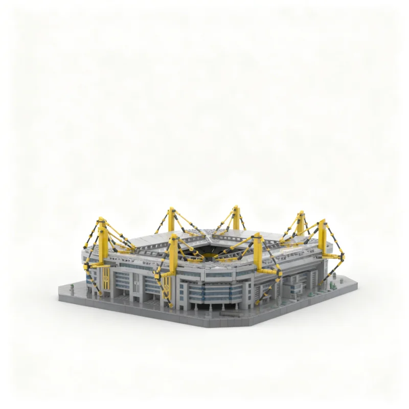 5844pcs MOC Icons Dortmund Westfalenstadion 1:500 Model Christmas Gift Decorative Collection For Enthusiasts Set
