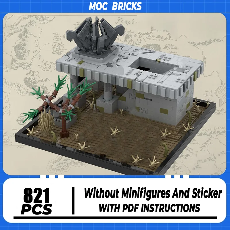 

Famous Magic Rings Movie Model Moc Building Blocks Classic Scene Model Technology Brick DIY Assembly Toy Holiday Gifts