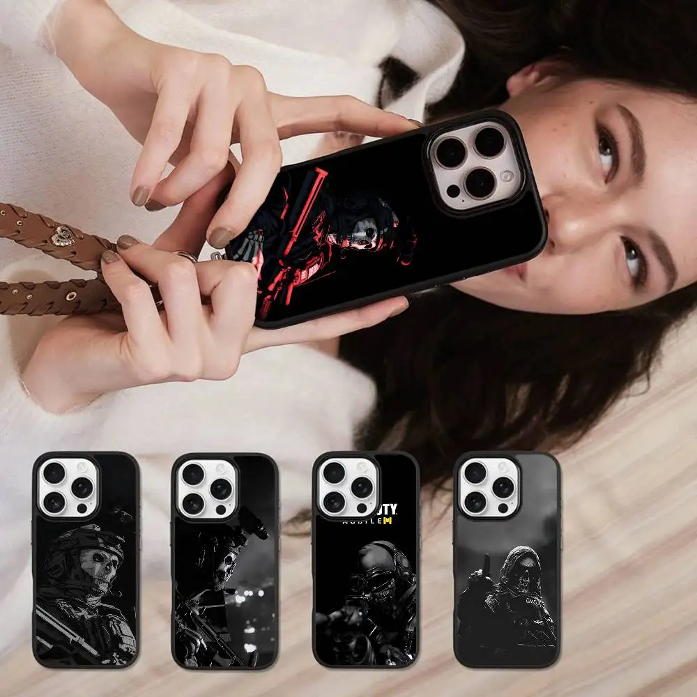 Funda de Teléfono con Diseño de Anime C-Call Of D-Duty para iPhone 17 Air 16 15 14 13 12 11 Pro Max Plus, Carcasa Rígida de Plástico PC+TPU