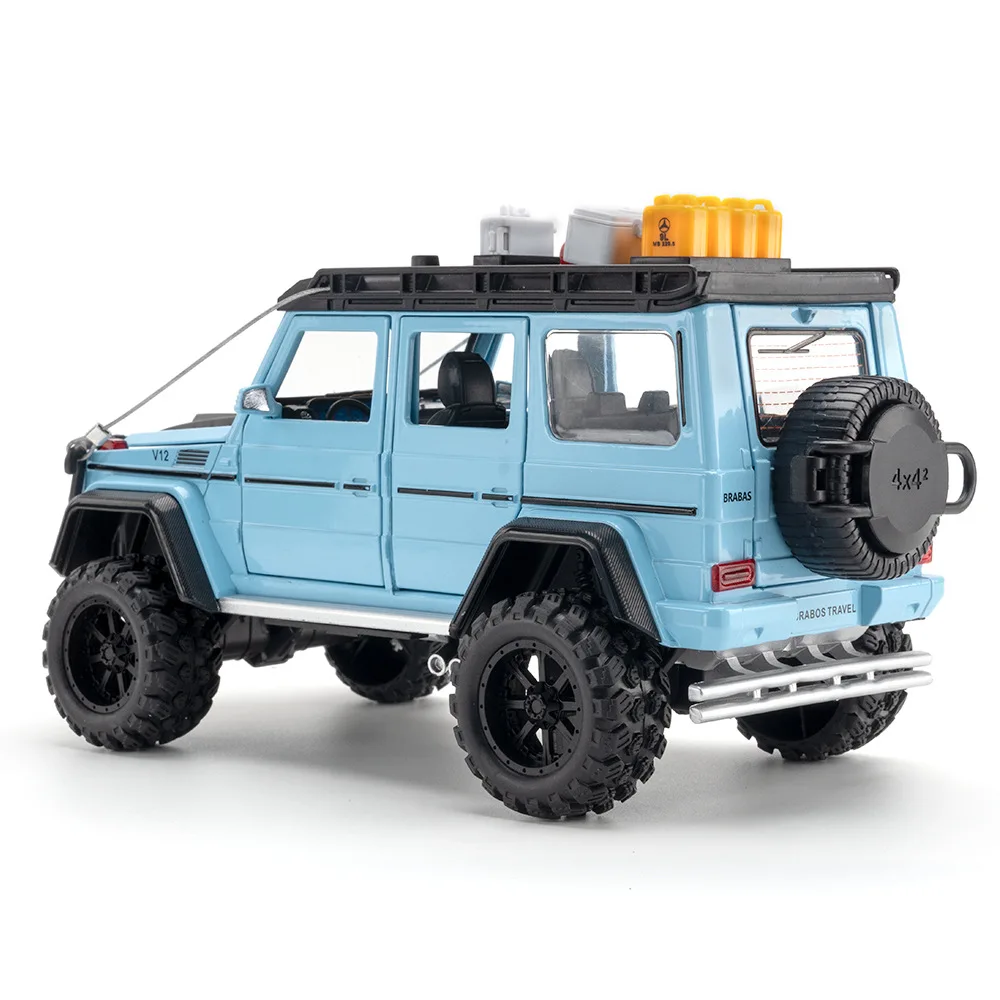 1:24 Mercedes-Benz G550 4X4 Modified version Off-road car Diecast Car Metal Alloy Model Car Children\'s toys collection gift A640