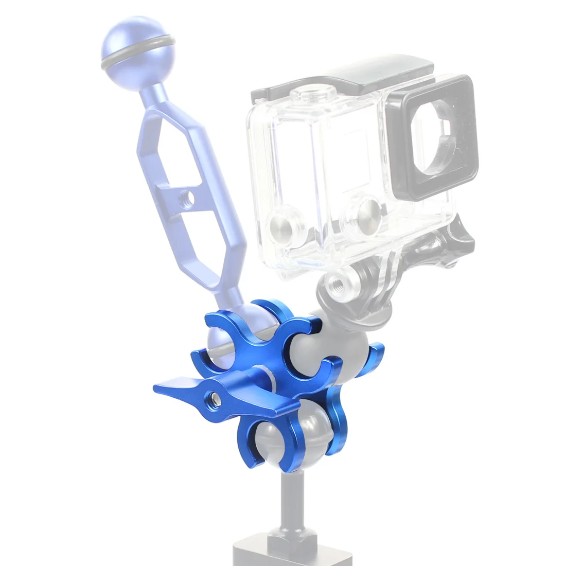 Verbesserte Schmetterling Clip Clamp Tauchen Licht Arm Ball Kopf Mount Adapter für DSLR Sport Action Video Kamera Stativ Halterung Klemme – Detail 17