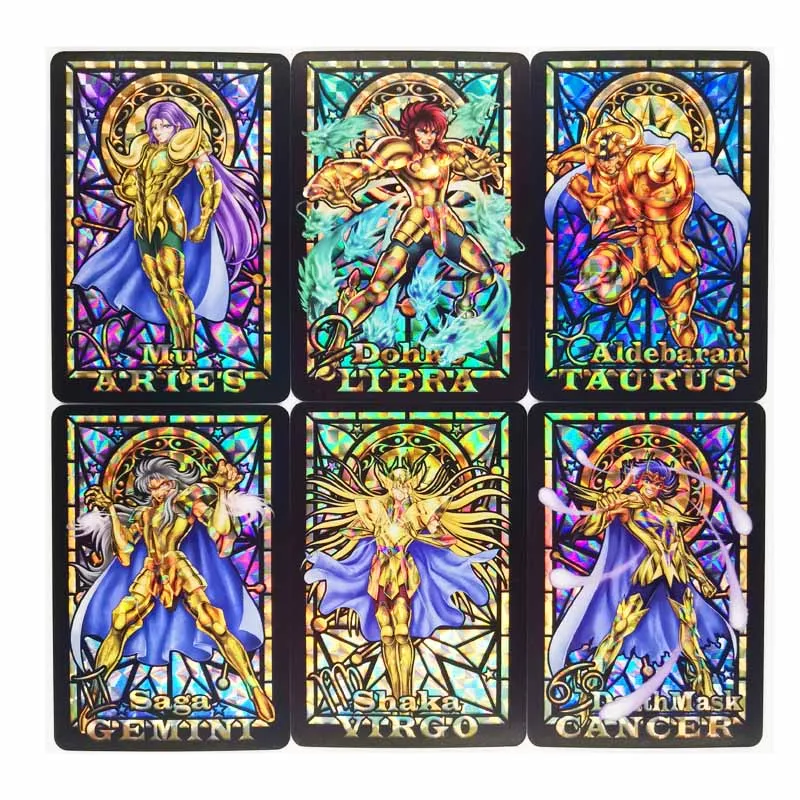 12pcs/set Saint Seiya Soul of Gold The Signs of The Zodiac Toys Hobbies Hobby Collectibles Game Collection Anime Cards