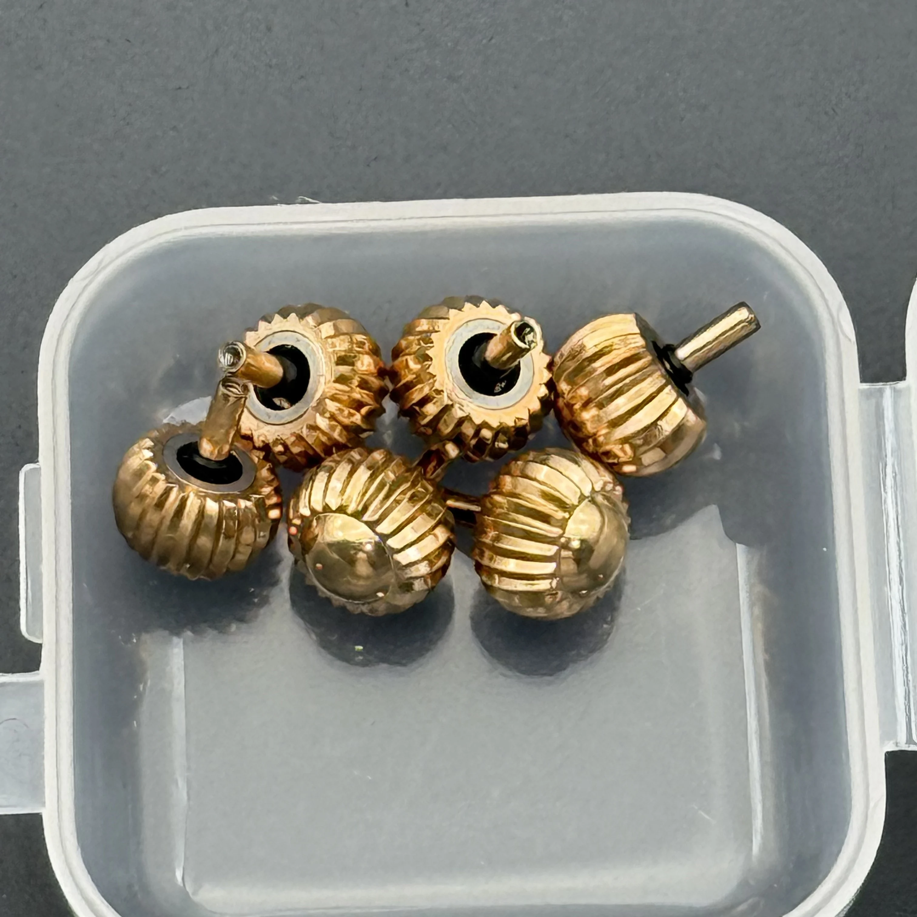 1/5/10pcs Aperture 2.5mm Watch Crown Replacement Rose Pumpkin Shaped Lightweight Portable Watch Crown Parts Factory Wholesale