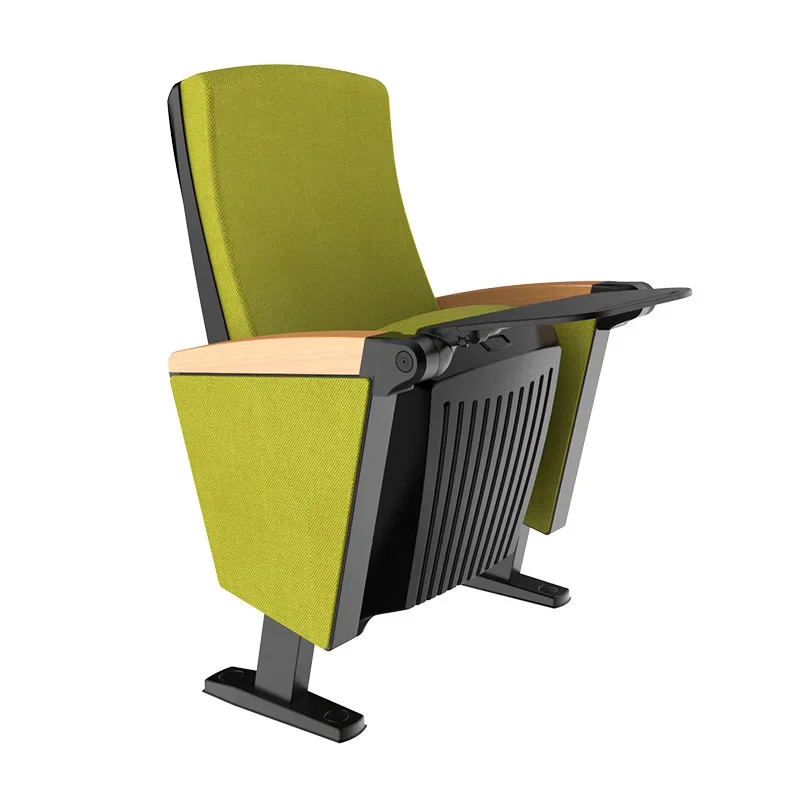 Factory Direct Sales Church Auditorium Chair with Writing Board Row  Lecture Hall Meeting Chair Theater Cinema Row