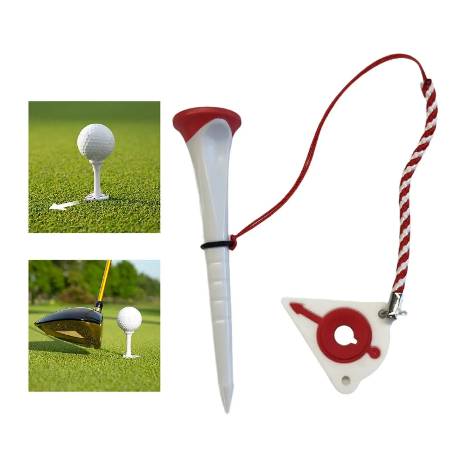 Durable Adjustable Golf Tee Unbreakable Height Control Marker Holder for Training Exercise Practice
