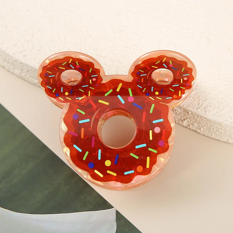 1pc Sparkling Girl's New Simulated Food Doughnut Gripper Personalized Fun Cute Hair Clip view 6