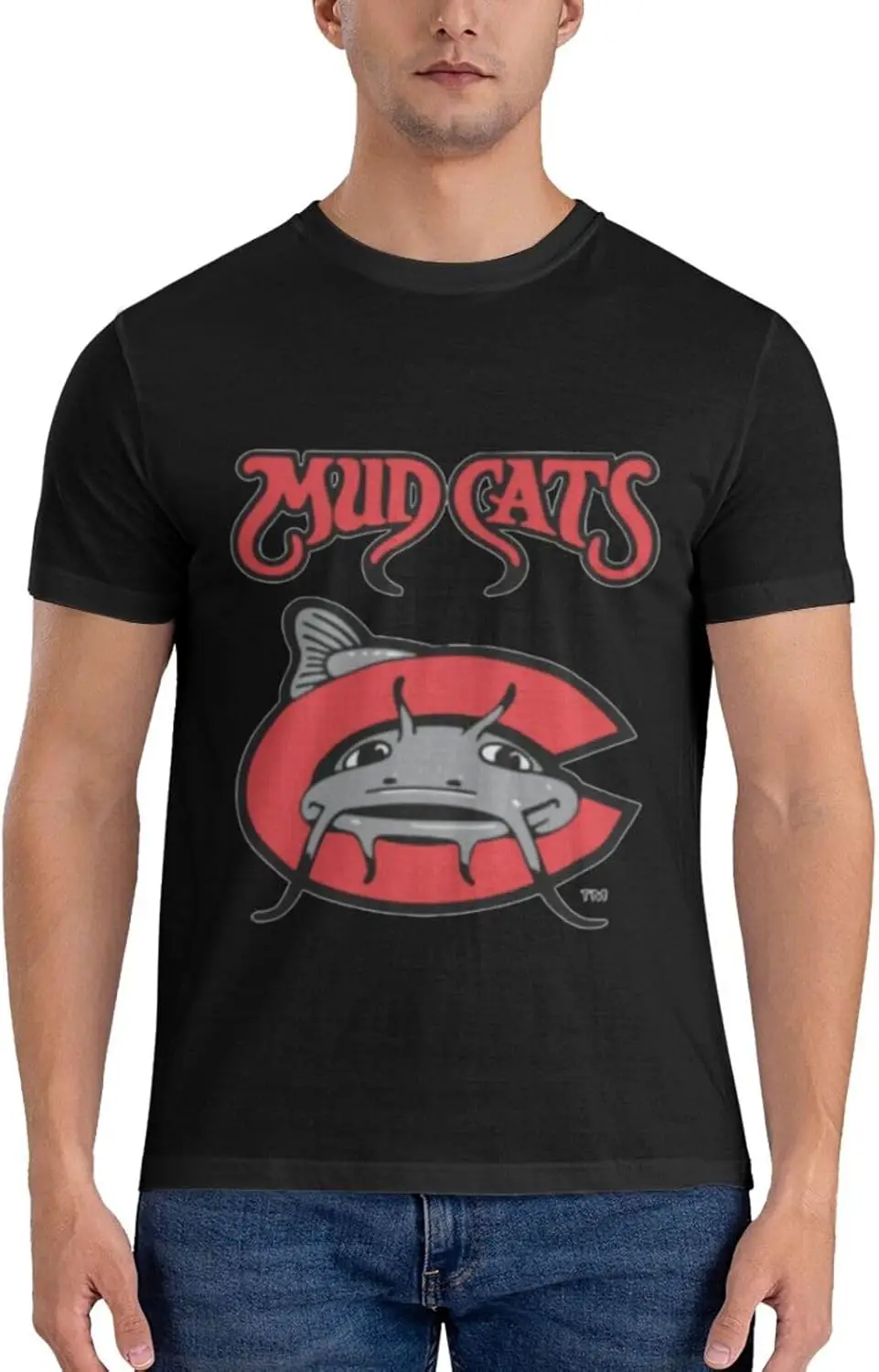 Carolina Mudcats Men's Cotton T-Shirt,Men's T-Shirt