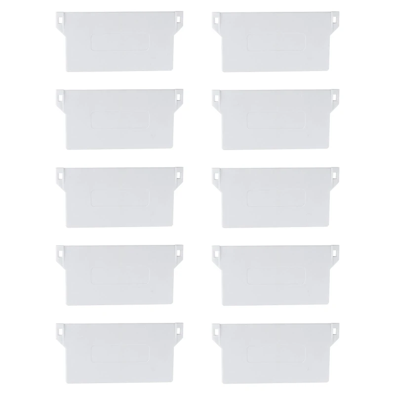 Plastic Base Plate Set of 10 White Vertical Blind Bottom Weight Slats Accessory New Dropship