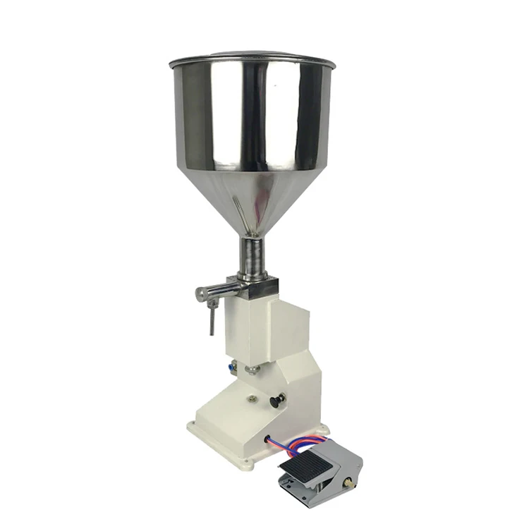 Factory Direct Semi Automatic Pneumatic Paste Filling Machine for Cream Shampoo Cosmetic Paste Filler 5~50Ml with High Quality