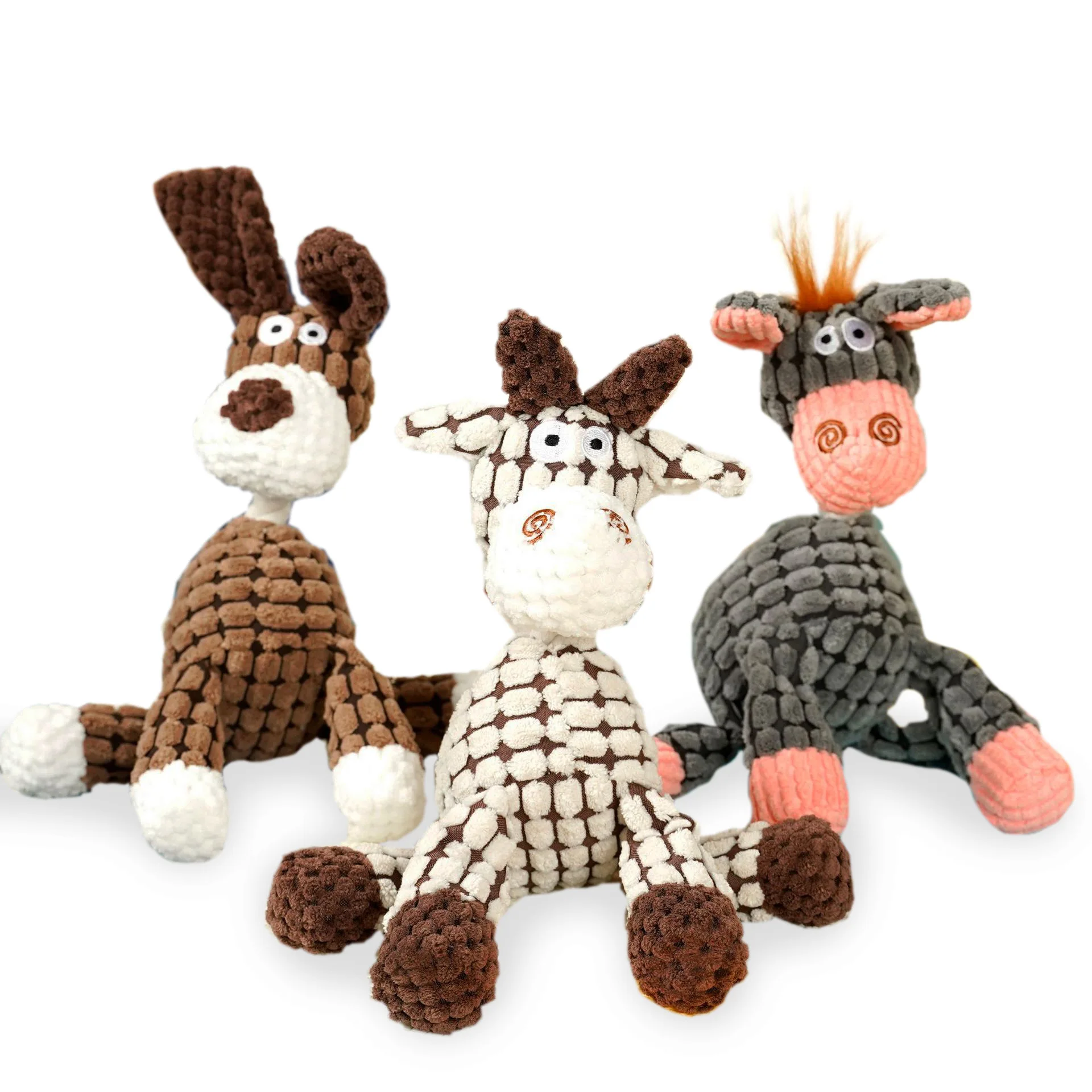 Juguetes de dinosaurio de peluche para mascotas, relleno de felpa interactivo para perros pequeños, suministros para mascotas