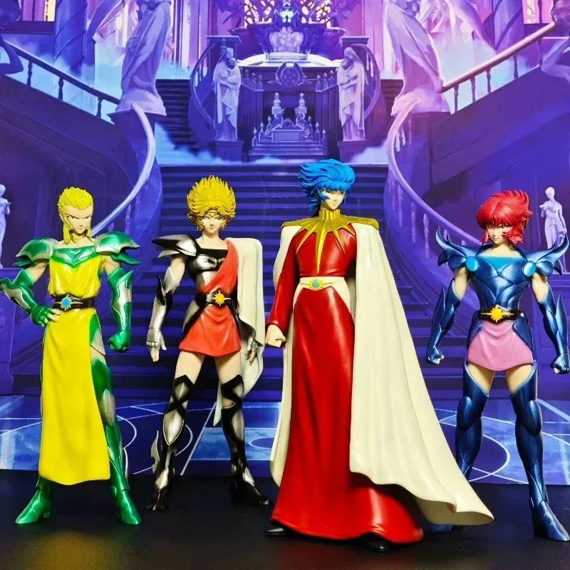 Modelo de estatua de resina hecho a mano de Saint Seiya Abel y sus Corona Saints - Altar Ashlesha, Coma Berenice, figuras de Lynx Jaoh