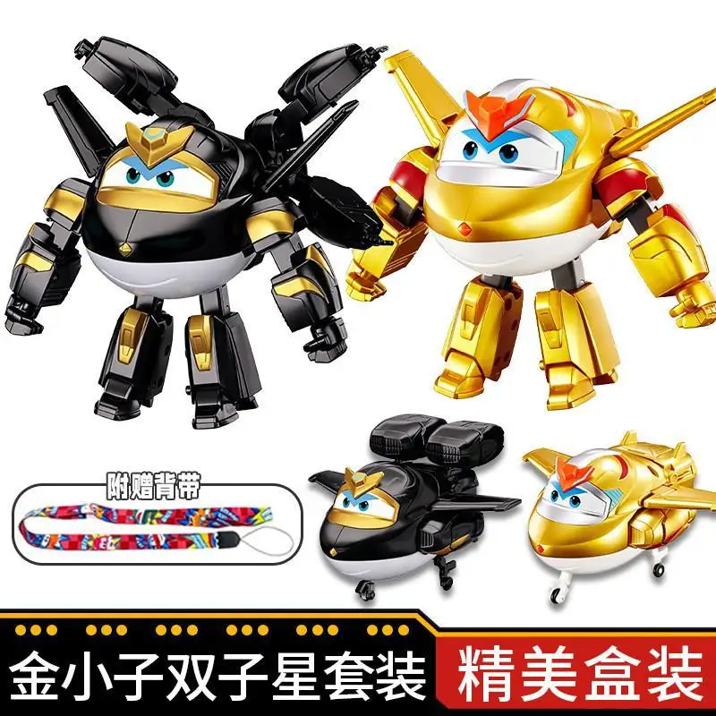 Auldey Super Wings Golden Boy Grote Deformatie Robot Speelgoed Dubbele Modus Transformeerbaar Actiefiguur Voor Volwassenen Collectie