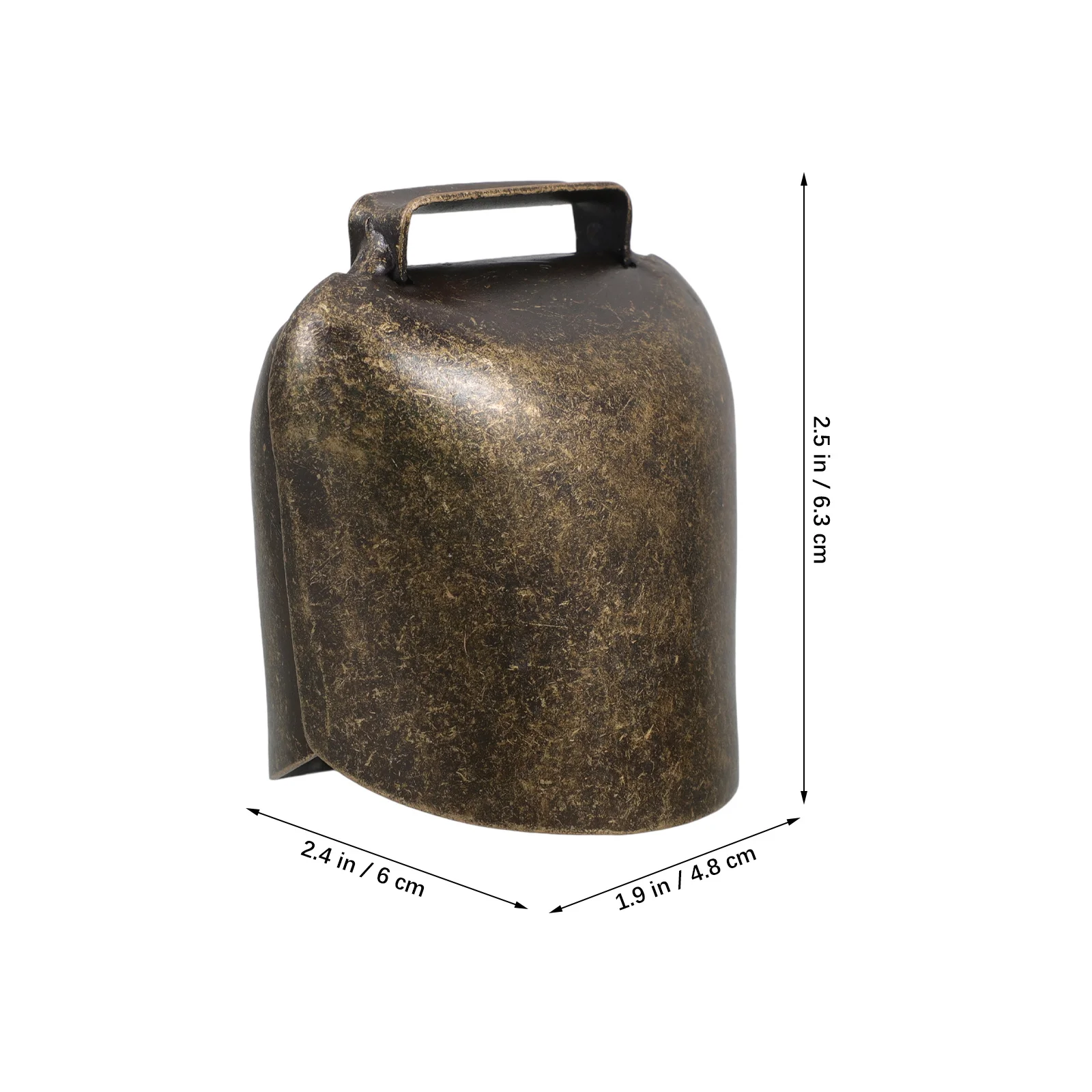 2 pcs Thickened Cow Sheep High-Quality Iron Animal Hanging Bell For Farming Livestock Anti-Lost Device Bell Decor For Horse Cow