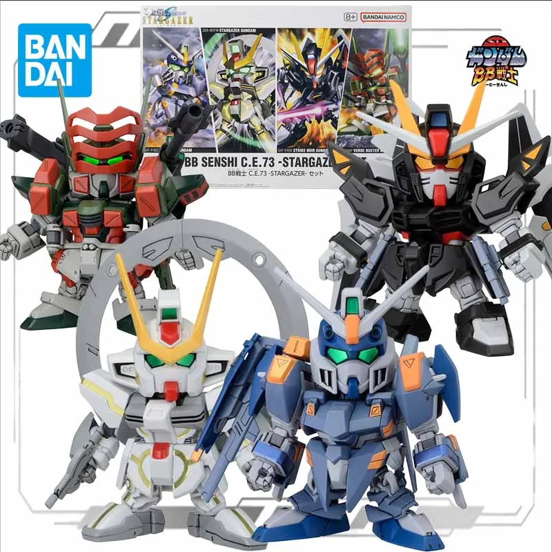 Bandai Original Model Kit  GUNDAM BB STARGAZER ZAKU DESTINY SET Anime Action Figure Assembly Model Toy for Boys Gifts Ornaments