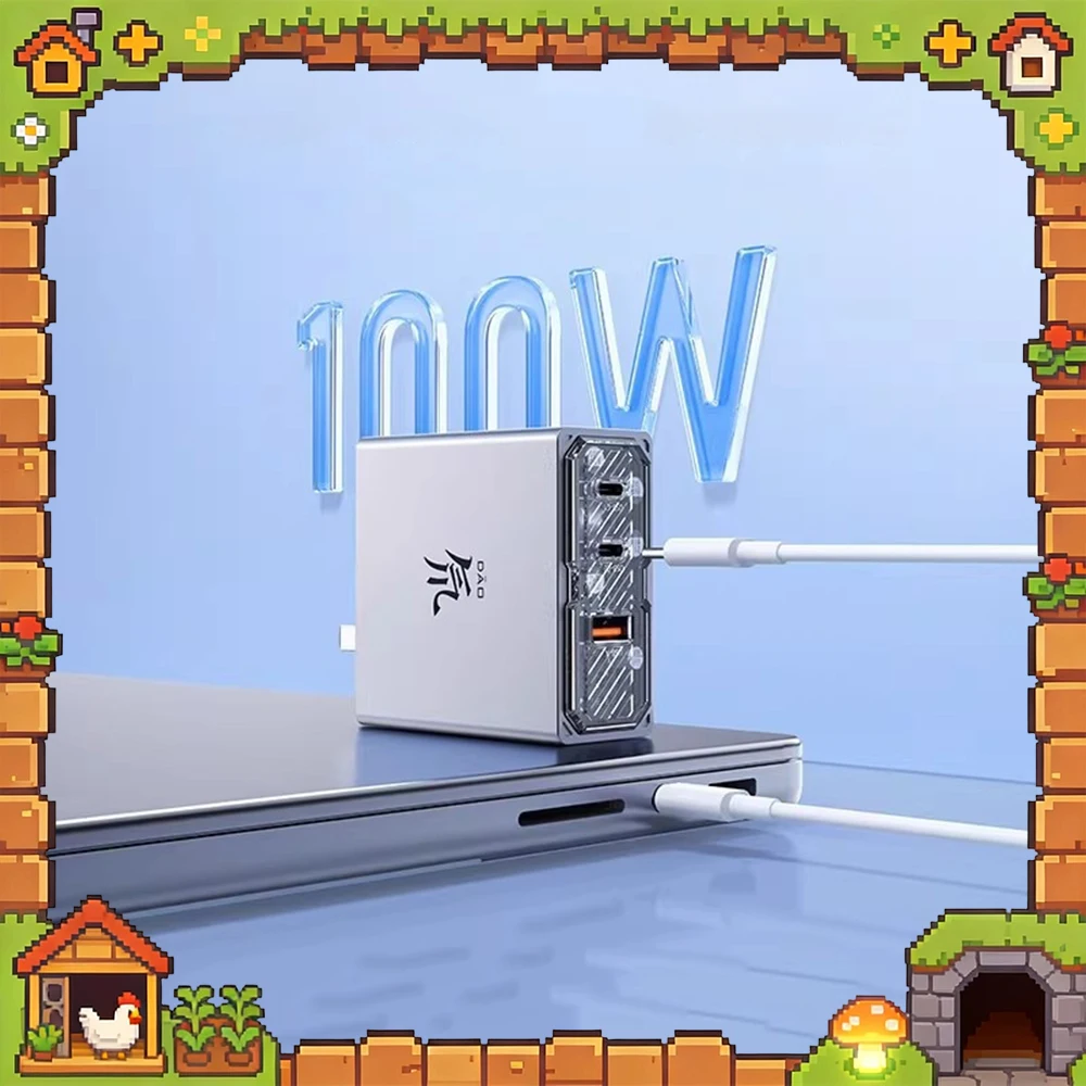 redmagic-100w-gan-gallium-nitride-charger-type-c-desktop-laptop-temperature-control-fast-charger-for-iphone-portable-tablet