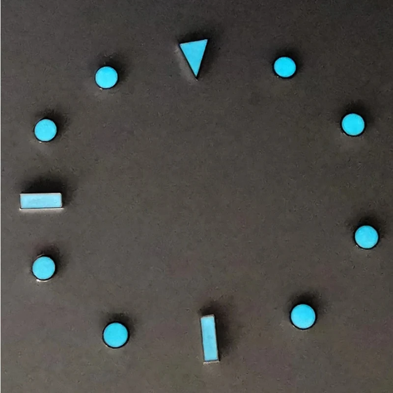 High Quality Bule Luminous Watch Dial Hour Indices Markers For GMT Submariner Watch Dial, Aftermarket High Quality Watch Parts