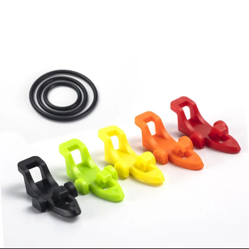 1SET Fishing Hook Keeper Lure Bait Holder with 3 Rubber Rings for Fishing Rod Fishing Gear Portable Accessories Fixed Bait
