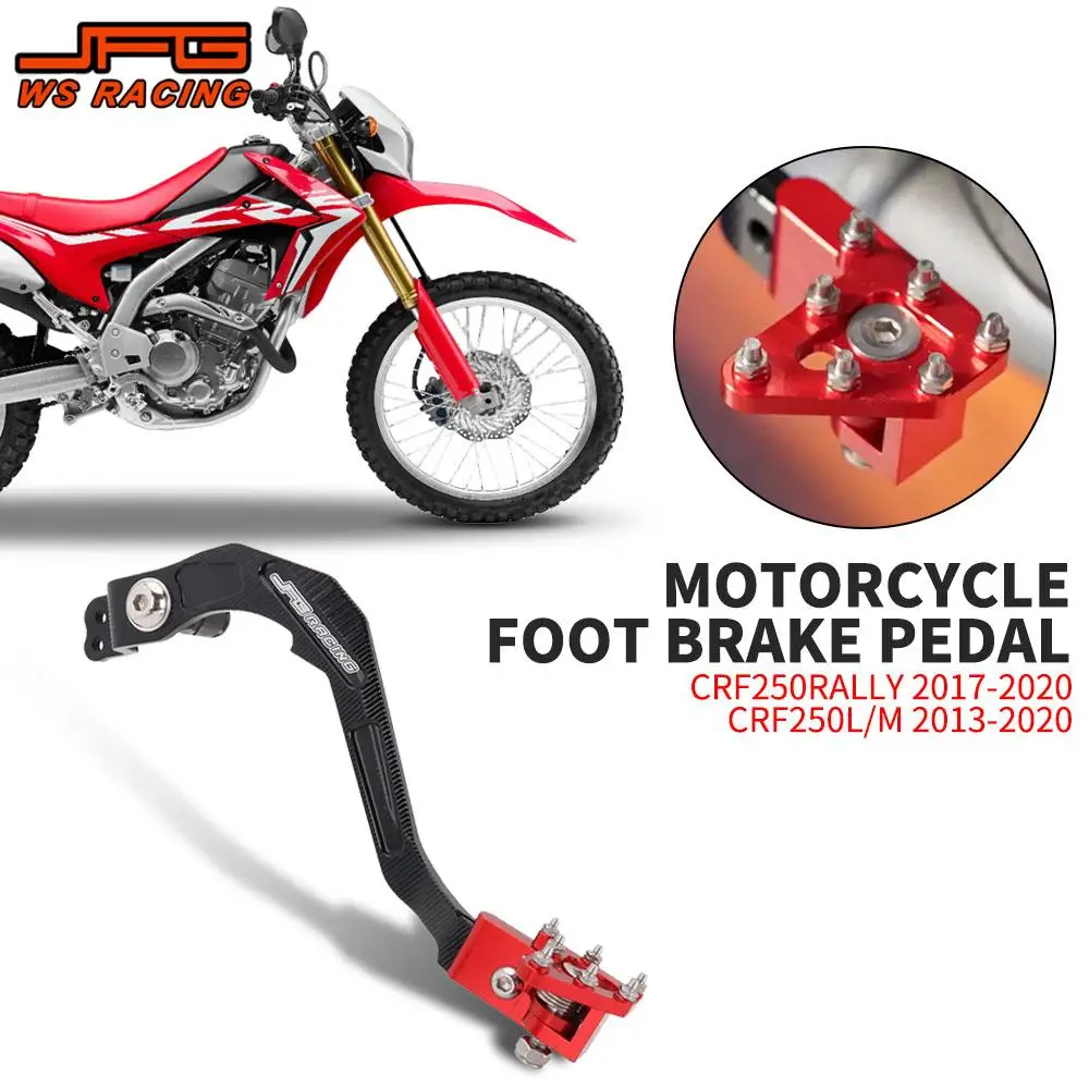 Aluminiowa dźwignia hamulca motocyklowego do HONDA CRF250L CRF250M 2013-2020 CRF250RALLY 2017-2020, akcesoria do motocykli crossowych.