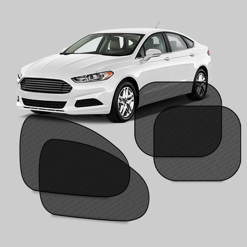 SEAMETAL 2 pièces couverture de pare-soleil de fenêtre de voiture Protection solaire Protection UV Auto avant arrière noir rideau de fenêtre accessoires de voiture d'été