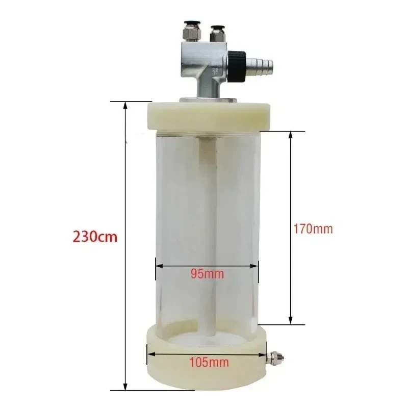 Almofada de fluidização/copo de teste de funil de pó de 1L/bomba IG02 para sistema de máquina de revestimento em pó