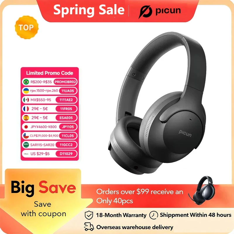 hicun-anc-05l-bluetoothヘッドセットアクティブノイズキャンセリングcレスワイヤレスヘッドセットhdマイク低遅延軽量hifi