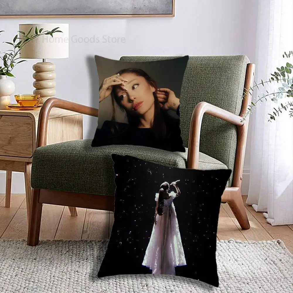 HOT Singer A-Ariana G-Grande Gifts PillowCase Sofa Cushion Cover Suitable For Home Bedroom Room custom Decor