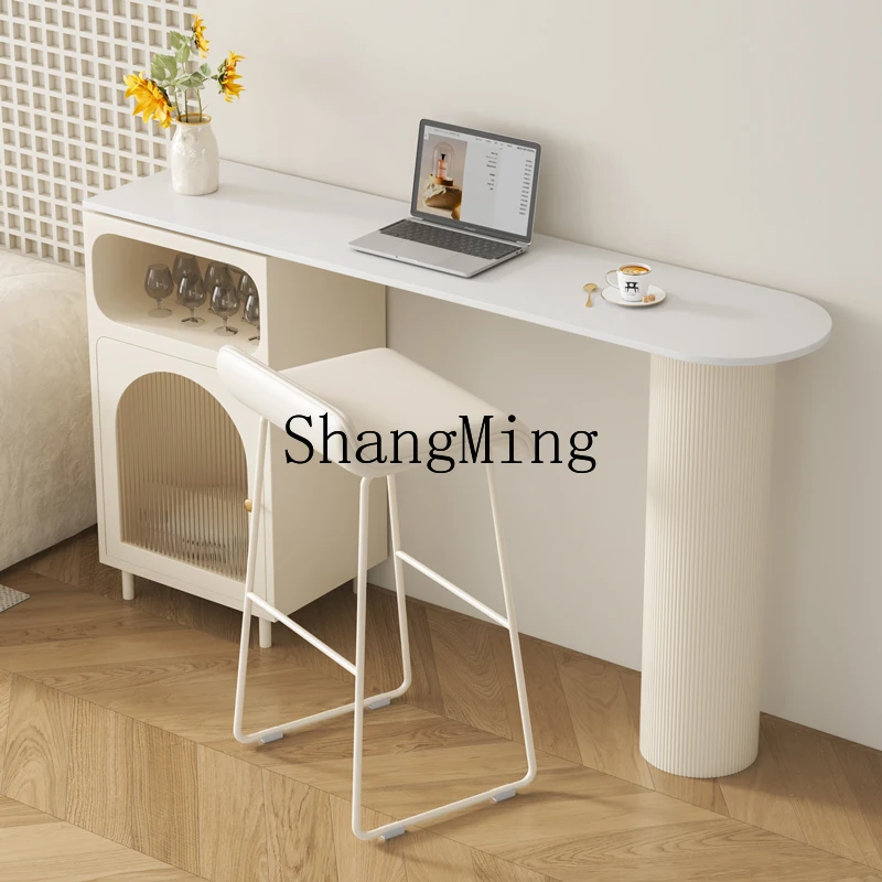 ZYY Simple ménage crème vent ardoise Table de Bar salon Simple île Table longue Table