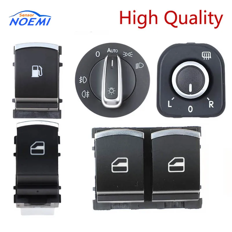 Adjust Knob Mirror Window Switch Button for VW Eos Golf R32 GTI MK 5ND959855 5K3959857 5ND959565B 1KD959833 5ND941431B