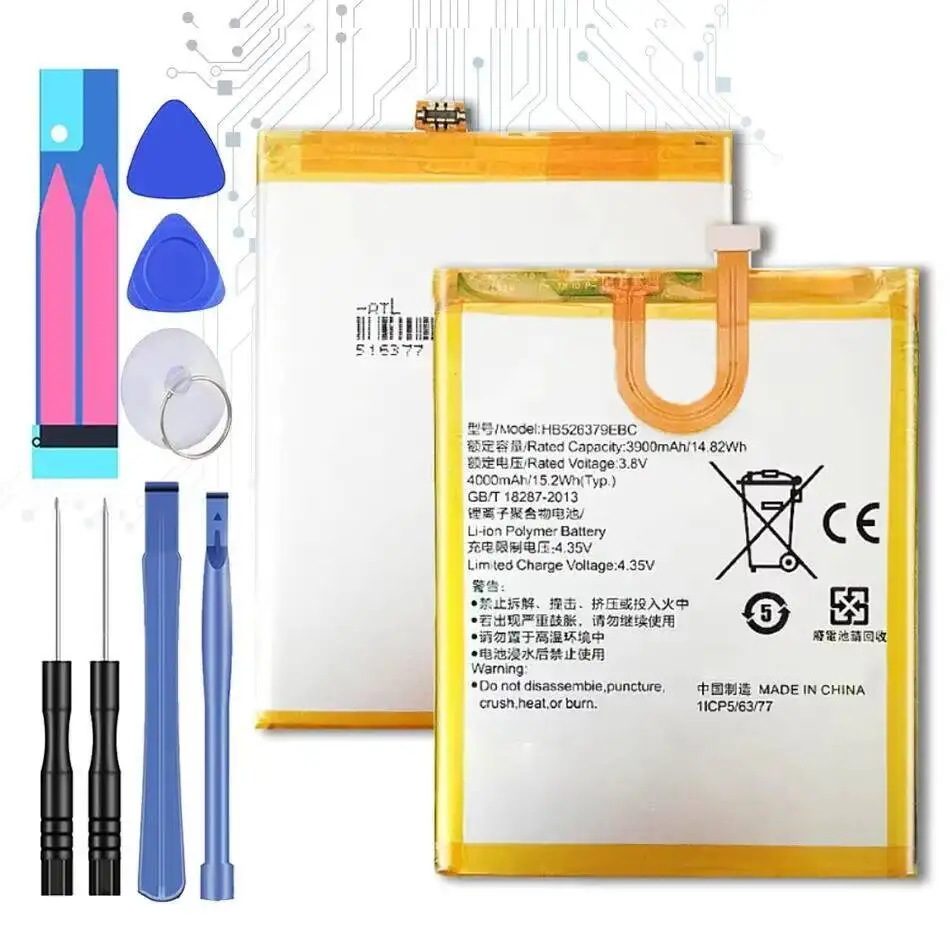 

Durable Mobile Phone Battery 4000Mah HB526379EBC For Huawei Y6 Pro Enjoy 5 Honor 4C Tit-L01 Tit-TL00 -CL00 Tit-CL10