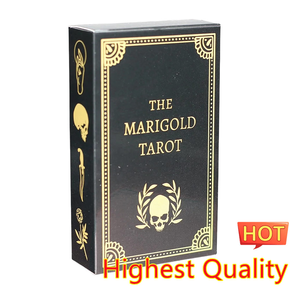 12X7cm Augury Marigold Tarot Without Guide Book Fate  Decks Board Game  Prophesy Tarot Cards Oracle Card