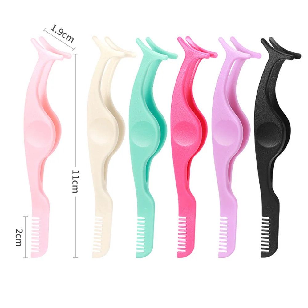 Clipe auxiliar de cílios portátil clipe de cílios postiços pinças de cílios portáteis de alta qualidade para rotina de maquiagem uso doméstico