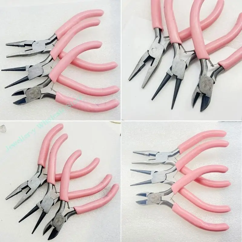 

R7UF Mini Jewellery Pliers Set, 3 Pieces Jewellery Pliers Jewelry Hand Tool for DIY Beading Crafts Necklace Bracelets Making