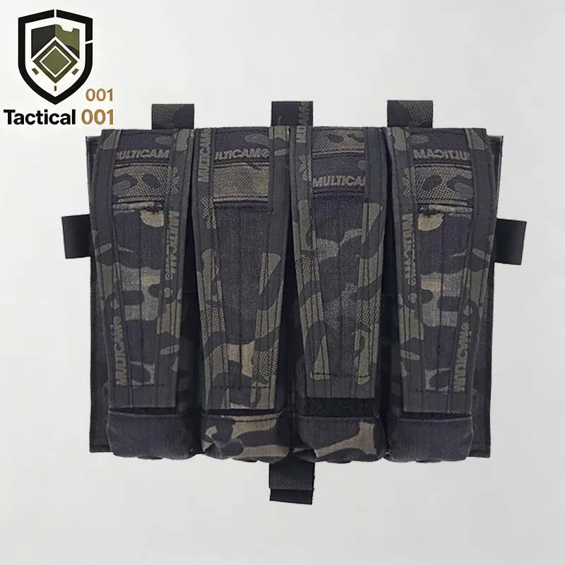 Tactical Quad Pack M4/5.56 Hunting Vest Detachable Flap Front Bag Plate Carrier Accessories for AVS SPC JPC 2.0 Vest