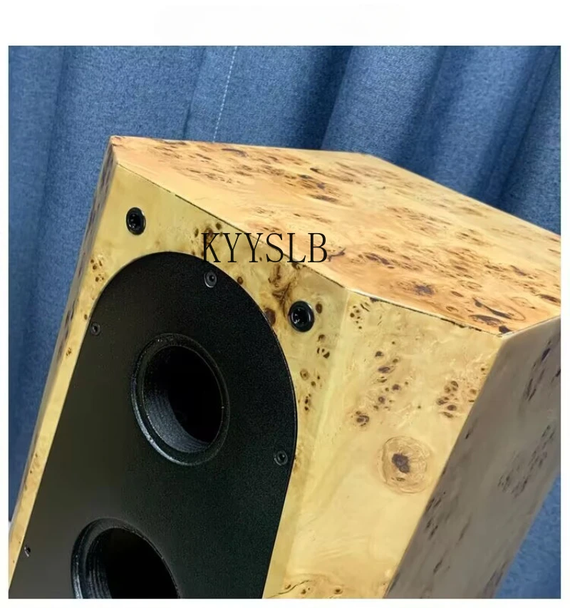 KYYSLB ไฮไฟ 6.5 นิ้ว 8 นิ้วชั้นวางหนังสือลําโพงสามทางที่ว่างเปล่ากล่องไม้อัดทะเลเบิร์ช