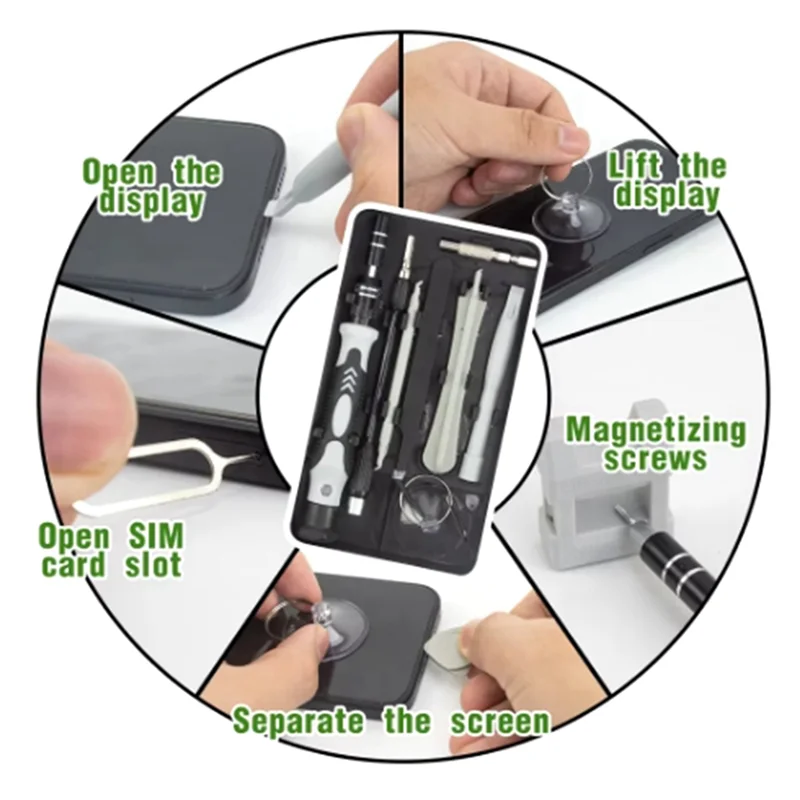 

A33Z-115-In-1 Precision Screwdriver Set For Electronics PC Laptop Phone Repair Professional Tools Kit For Every Task