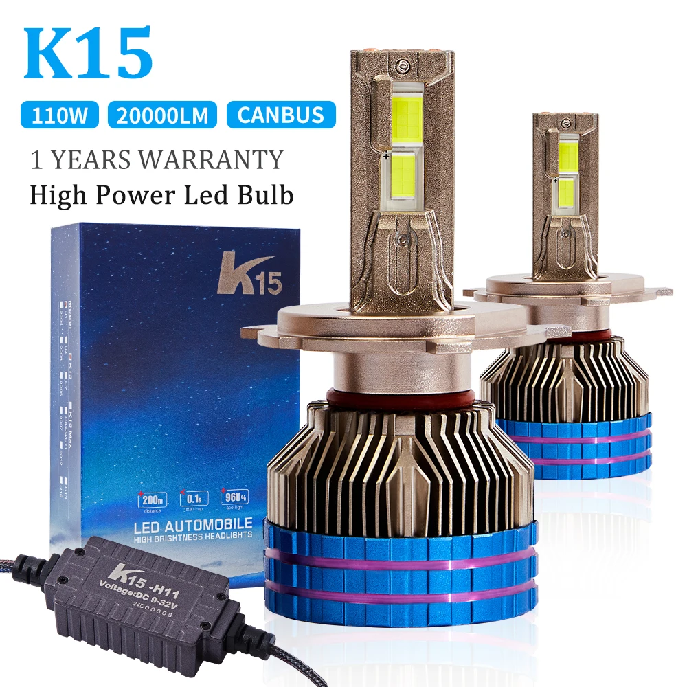 Led H4 300w 40000lm Super Bright Car Light Bulb 9005 H7 Lamp Canbus Luces Led Para Auto Luz H7 H11 Led Headlight Bulbs