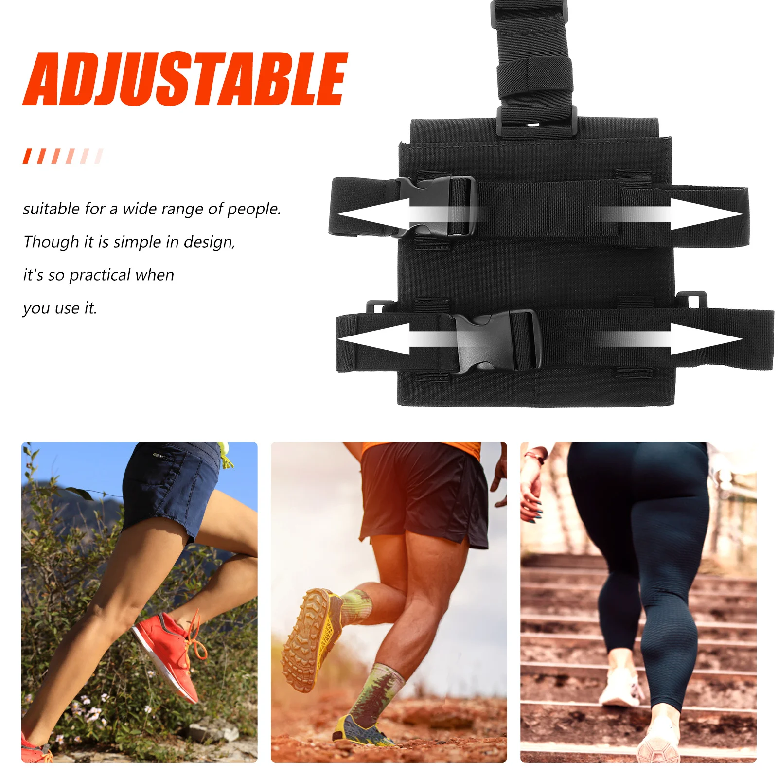 1 قطعة حقيبة الساق التكتيكية أكسفورد النسيج مقاوم للماء الفخذ الحقيبة للرياضة في الهواء الطلق السفر تسلق مغامرة متعددة الوظائف الساق