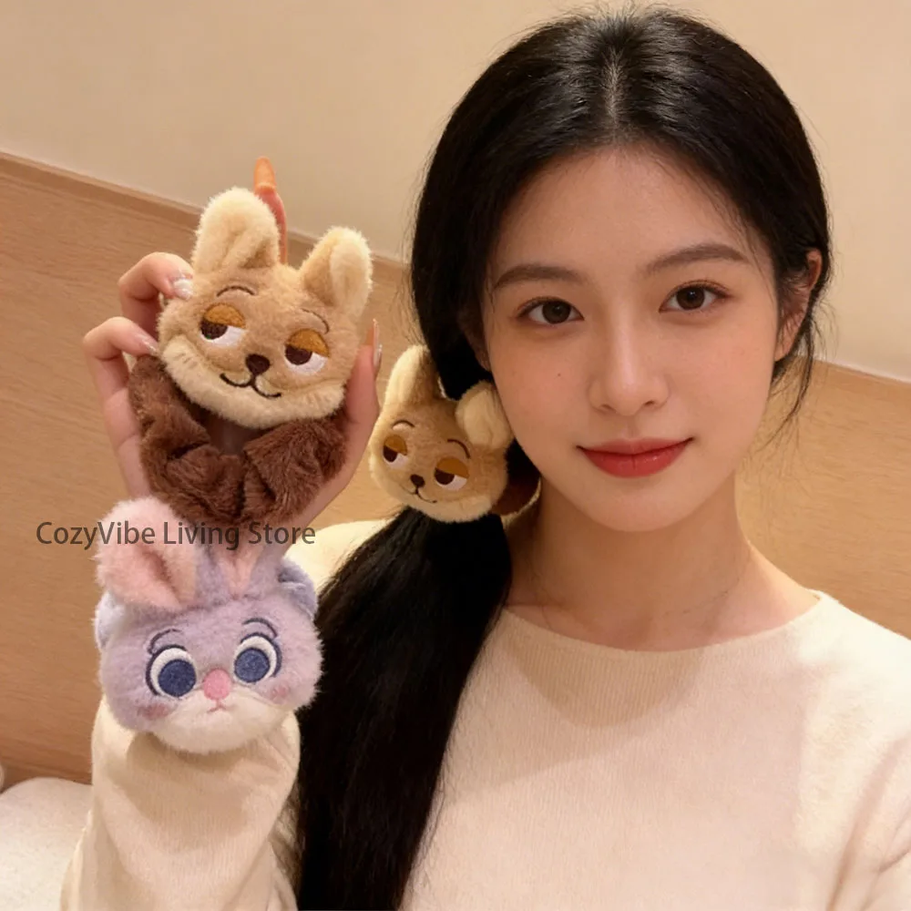 Neue Judy Nick Plüsch-Haarbänder, niedliche Cartoon-Puppe, Haarseile, süßes Haar-Accessoire-Set für Frauen und Mädchen, tägliches Tragen, Geschenk