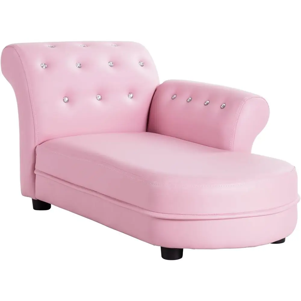 

Детский диван-кровать 2-в-1 с двойным сиденьем и обивкой из искусственной кожи, кресло с подлокотниками для малышей или для детской комнаты, диван-игрушка