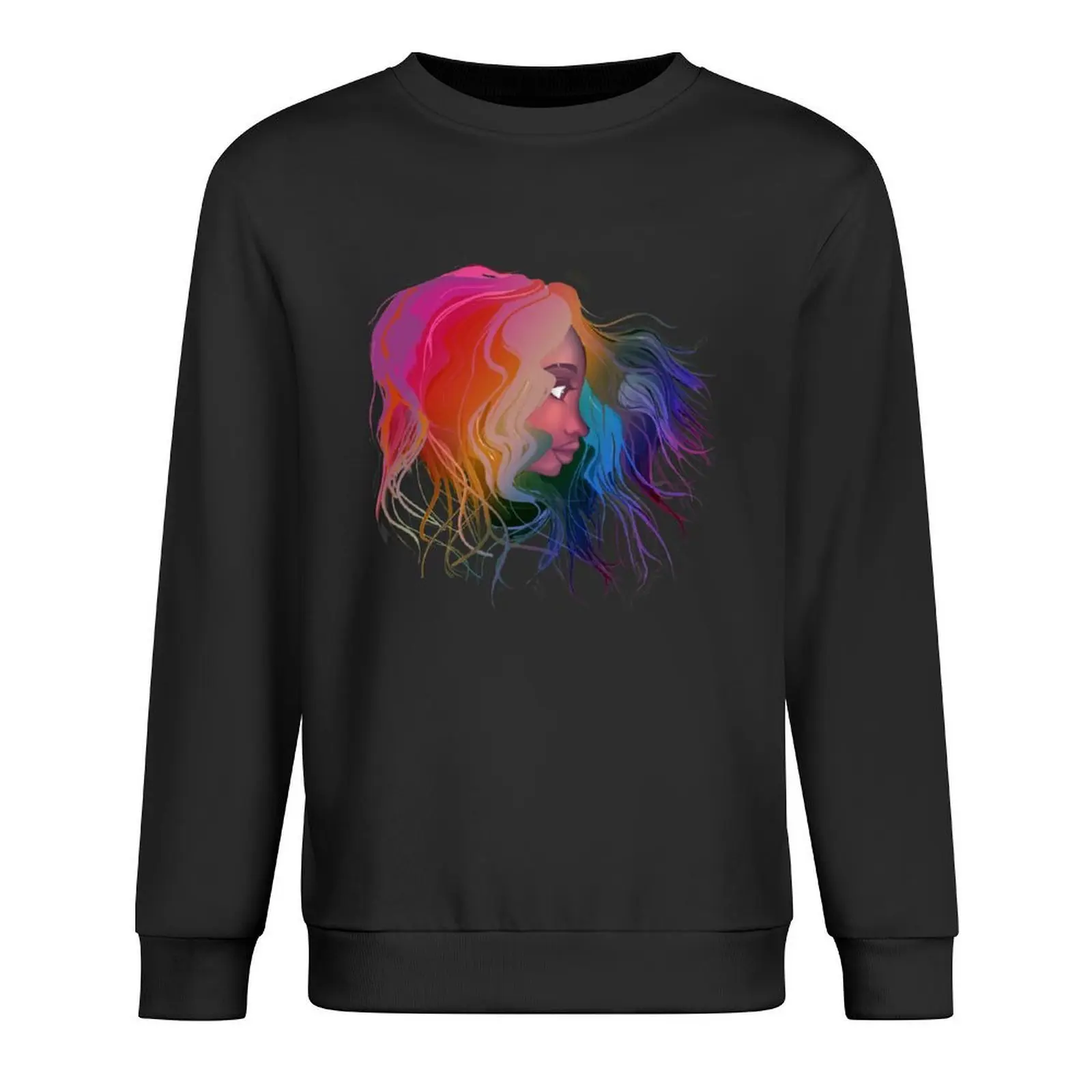 

Girl with pride hair Pullover men clothing anime clothing mens clothes korean style clothes sweatshirt male