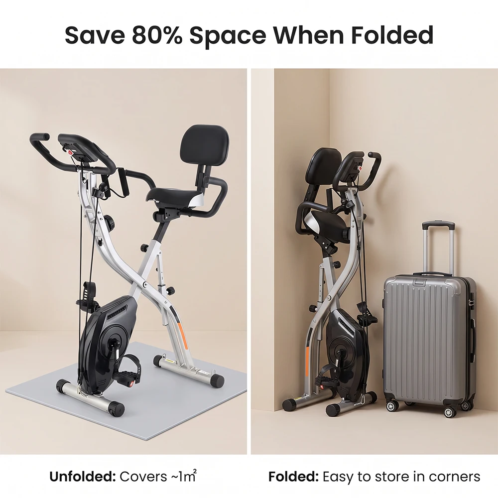Lcd Display Seat Backrest Indoor Aerobic Fitness Equipment 2 in 1 Gym Bicycle Exercise Bike