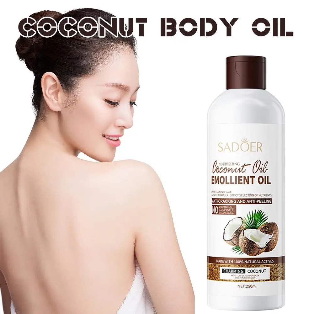 250ML Body Oil for Skin Care Whitening Moisturizing Anti-aging Nourishing Multipurpose Coconut Oil