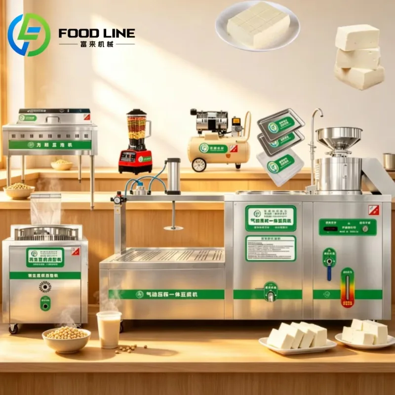 Customized Tofu Forming Machine Automatic Peanut Tofu Making Machine Stainless Steel Soya Milking Machine